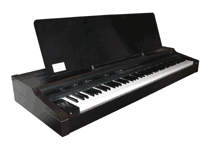 Electric Piano After Image with Extra Wide Music Stand