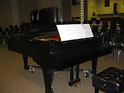 Grand Piano Before with small music stand