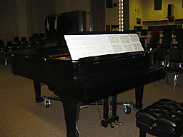 Grand Piano After with adjustable music stand upright